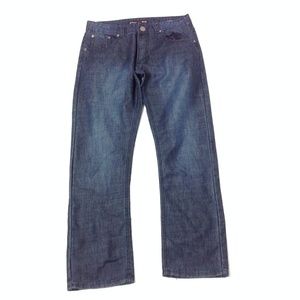 Vigo Men's Jeans Stone Washed Blue Slim Fit
